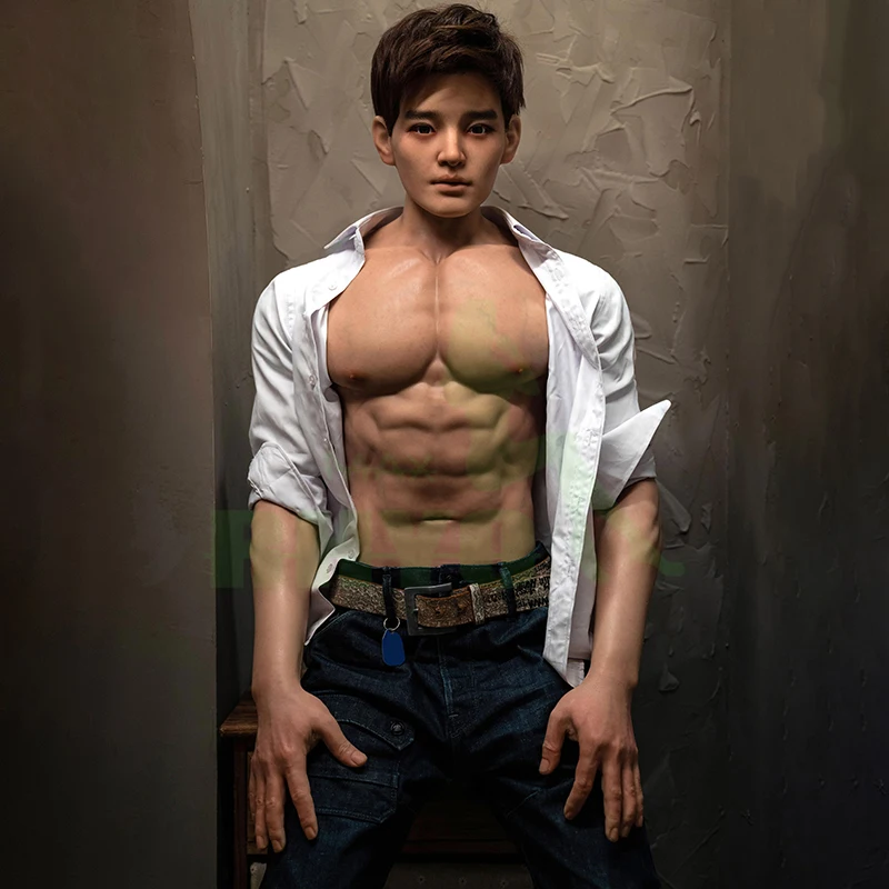 RENHEYUOU رجل الاستمناء بالحجم الطبيعي سيليكون مثلي الجنس دمية نابض بالحياة دسار الاستمناء حقيقي كبير الحجم القضيب للنساء والرجال 18 +