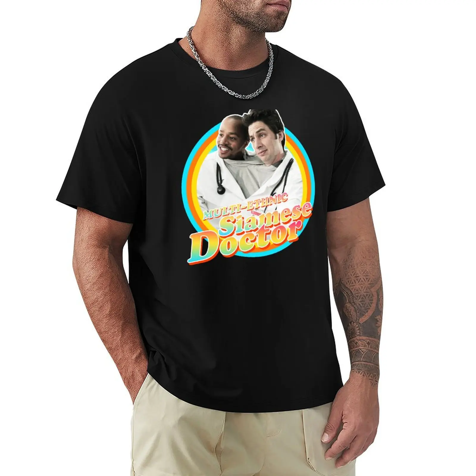 Siamese Doctor - Scrubs T-Shirt Cool Feeling Summer Tee Shirt