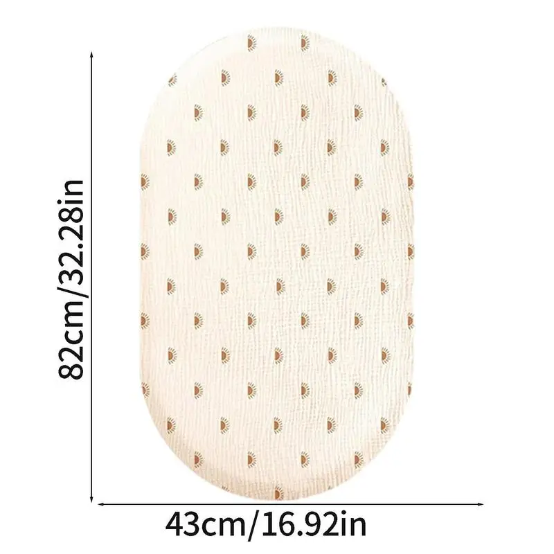 Crib Sheets For Boys Girl Toddler Gauze Fitted Crib Sheet For Standard Crib Mattress 32.3x16.9x3.9inch Neutral Muslin Gauze Crib