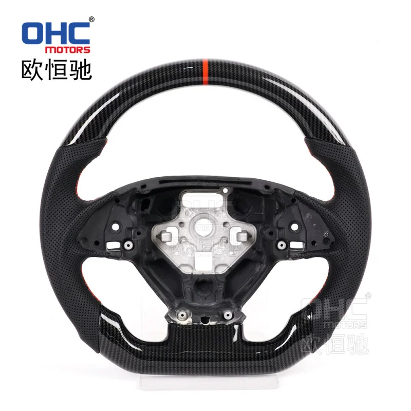 For Chevrolet Corvette C7 14-18 modified sports car steering wheel with walnut wood finish