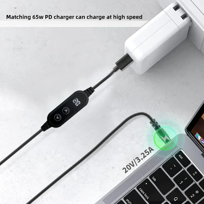 DC 5V/9V/12V/15V/20V Boost Converter With 8 Adapters Type C To DC Boost Cable Type C Power Boost Cable for Wifi Router Mini Fan