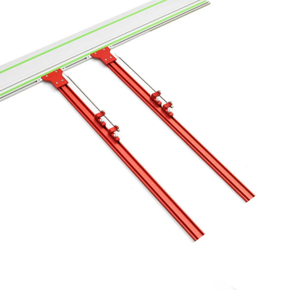 Aluminum Parallel Rail Guide System Circular Saw Track Fixed Bracket Woodworking Precise Repeat Cutting Tool