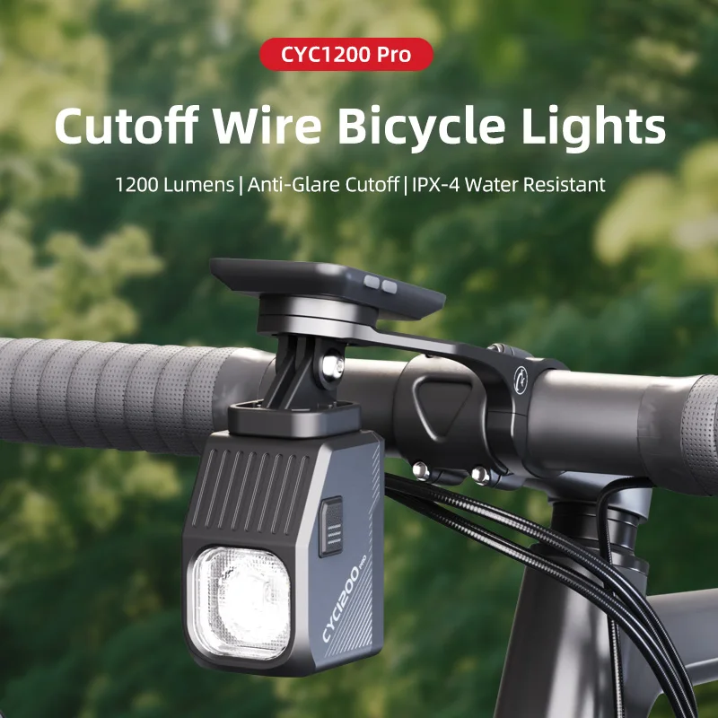 

Велосипедная фара LED 1200 лм, перезаряжаемая, с пультом ДУ, водонепроницаемая, для ночной езды по дорогам и горам