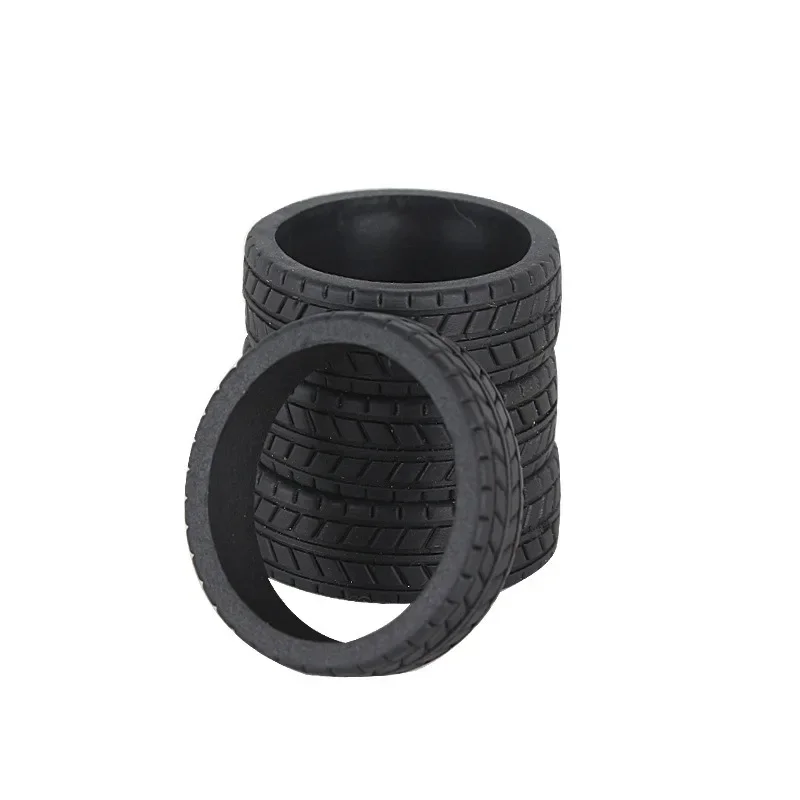 LD RC 1/18 Drift telecomando per auto giocattolo aggiornamento pneumatico in pelle mozzo ruota in metallo pneumatico da corsa accessori universali in pelle