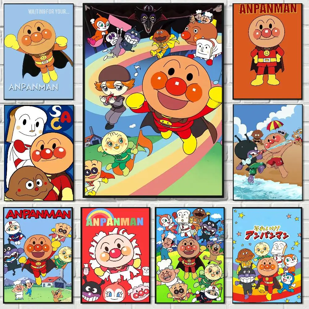 Anime Anpanman Ästhetisches Poster, Raum- und Heimdekoration, Gemälde zum Aufhängen, Klassische Geburtstagsgeschenke