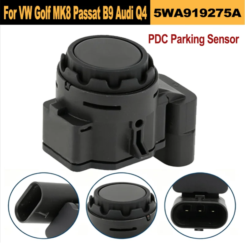 5WA919275A PDC Parking Distance Sensor For VW Golf MK8 Passat B9 Atlas ID4 Audi Q4 Skoda Kodiaq Seat Leon Replacement Original