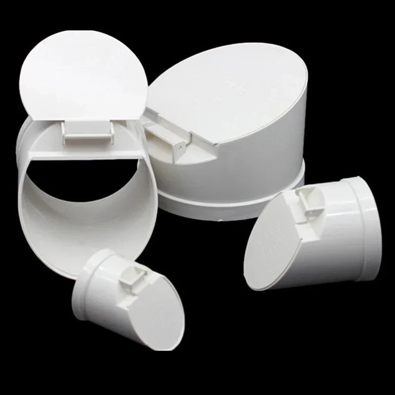 PVC Drainage Pipe Floor Drains Auto Closing Displacement Valve Cover 50-160mm Anti Backflow AntiOdor Valve Septic Tank Discharg