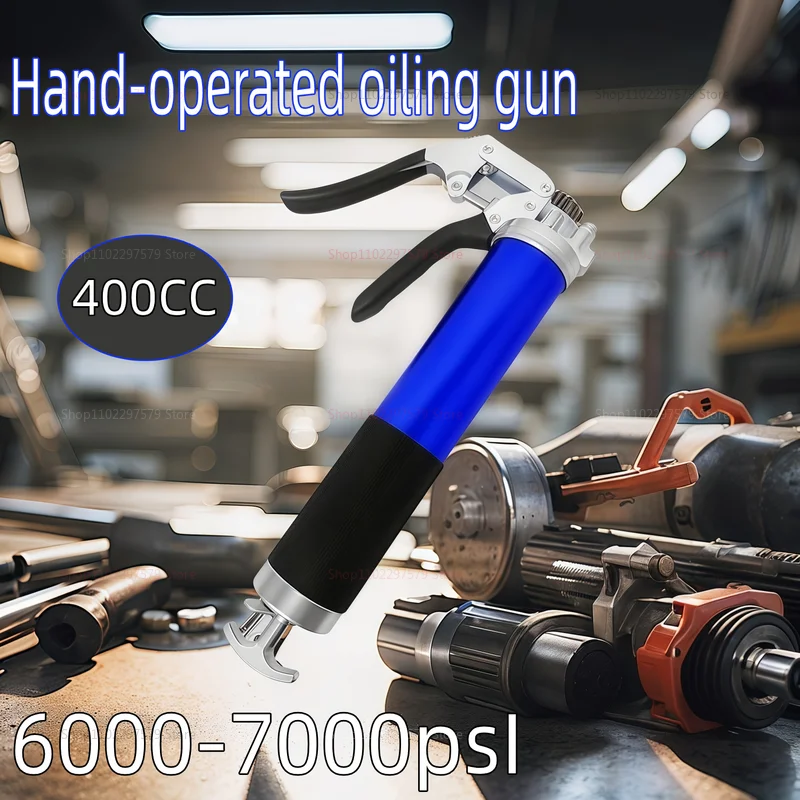 

Комплект масляного пистолета 7000PSI, ручной насос высокого давления с пистолетной рукояткой и муфтой 400CC, сверхмощный инструмент для обслуживания автомобилей
