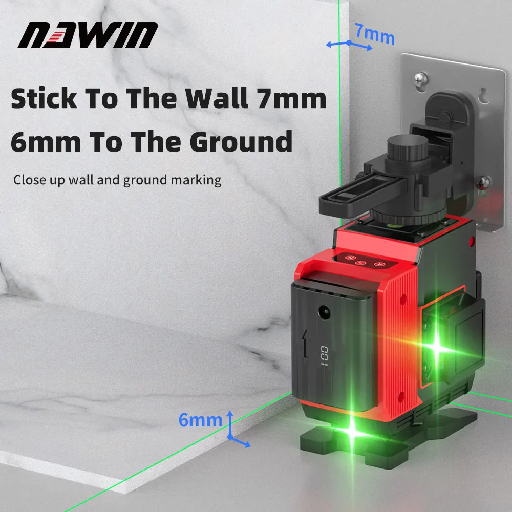 NAWIN Green Light Levels Wall-to-wall and Floor-to-floor High-precision Strong Light 12 lines 16 lines Laser Line Thrower