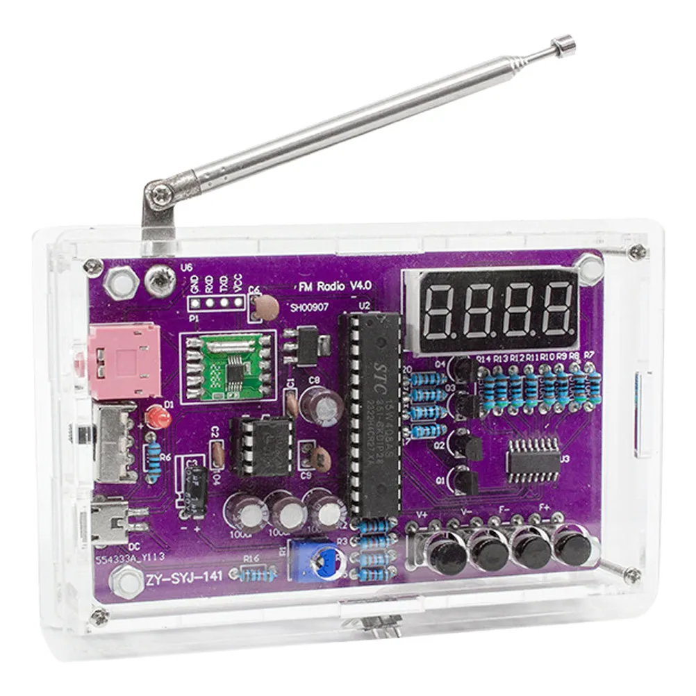 

Набор для самостоятельной сборки радиоприемника с LED-подсветкой: проект по пайке, практика сборки электроники, учебная плата, кристаллическое радио