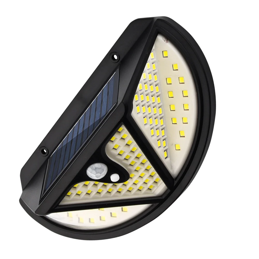 Motion triggered solar wall light with high sensitivity sensor for improved safety around house perimeter and garage
