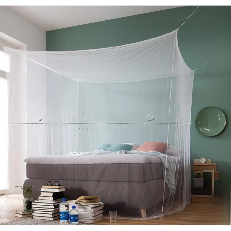 

New 2025 Square Mosquito Net without Door Simple Design No Stand Installation for Home Use Dormitory Old Style Four-sided Pro...