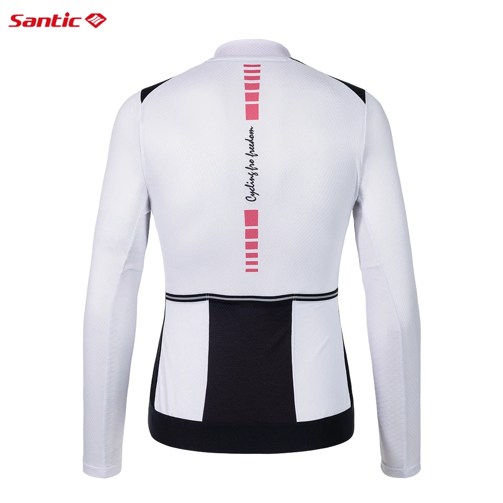 Santic Women\'s Cycling Jersey Summer Long Sleeve Breathable Sport Bicycle Clothing MTB Bike Road Riding Teams Cycling Sportswear