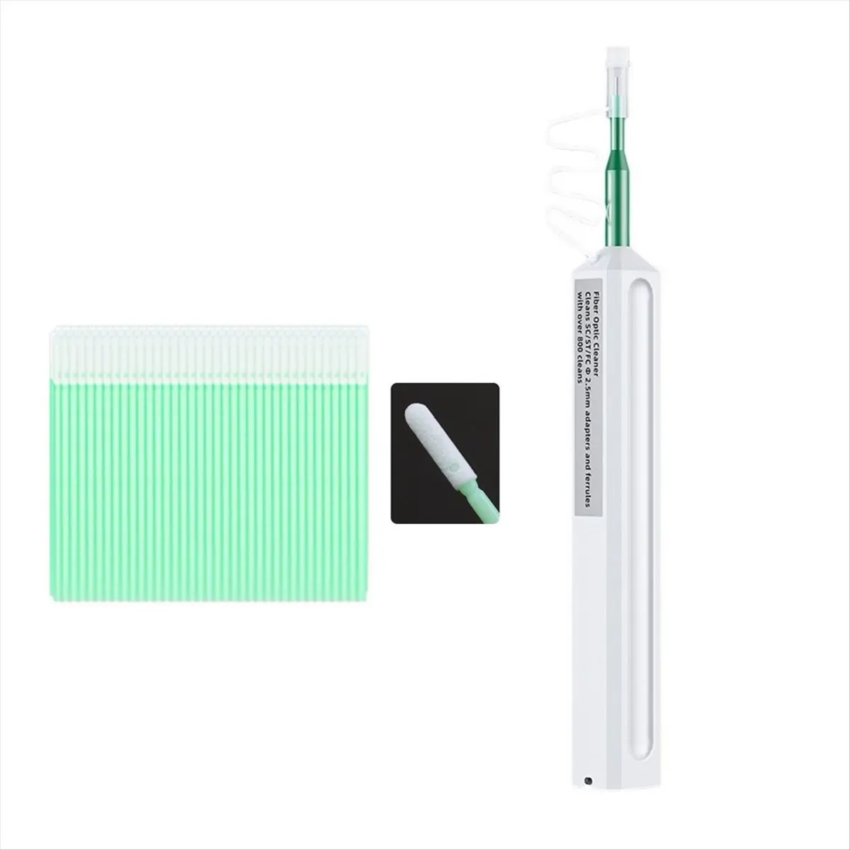 A64K 2.5mm Fiber Optic Cleaning Pen SC/FC/ST One-Click Cleaning Fiber Cleaner Tools Optical Fiber Connector Cleaner