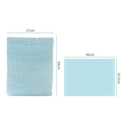 Imagen 2 del producto 125 Uds. Cubierta para mesa de tatuaje, almohadilla limpia impermeable, tatuaje desechable para uñas, mantel de papel de felpa de algodón DIY, herramientas de belleza para decoración de uñas