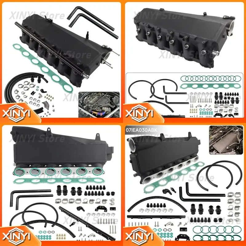 Charge Air Cooler Bar Plate Intercooler Top Manifold Kit for BMW Gen1 B58 M140i M240i 340i Toyota A90 A91 2015-2020 Black