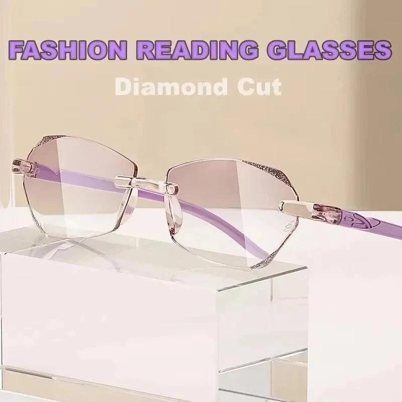 Diamant Presbyopie Lesebrille Hyperopie Brillen Ultraleichte Weitsichtbrille Dioptrien Korrektionsbrille
