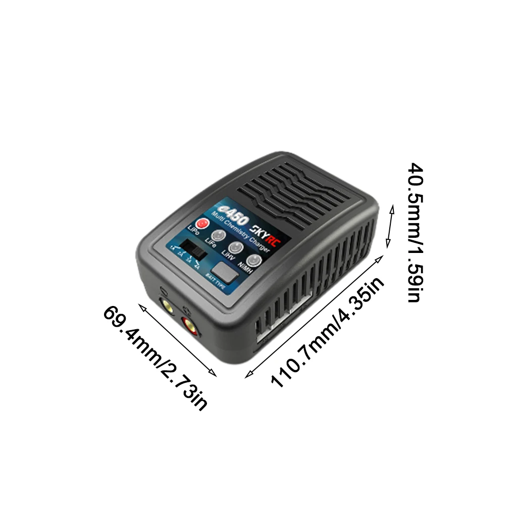 SKYRC E450 Multi Chemistry Balance Charger 2S 3S 4SLiPo LiFe LiHV 6S to 8S NiMH Battery Balance Charger AC 110V-240V