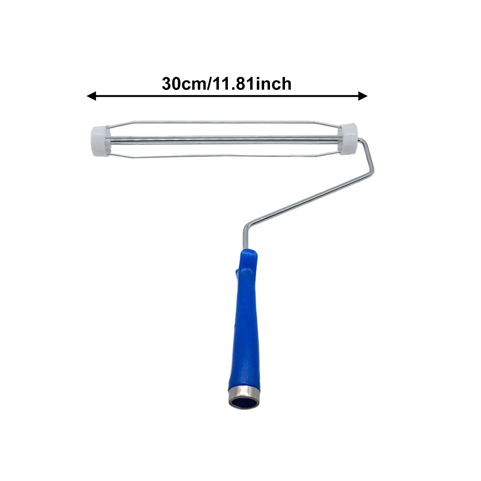 Paint Roller Frame Supplies with Blue PP Handle for Edges Paint Roller and Wall Painting Roller Kit