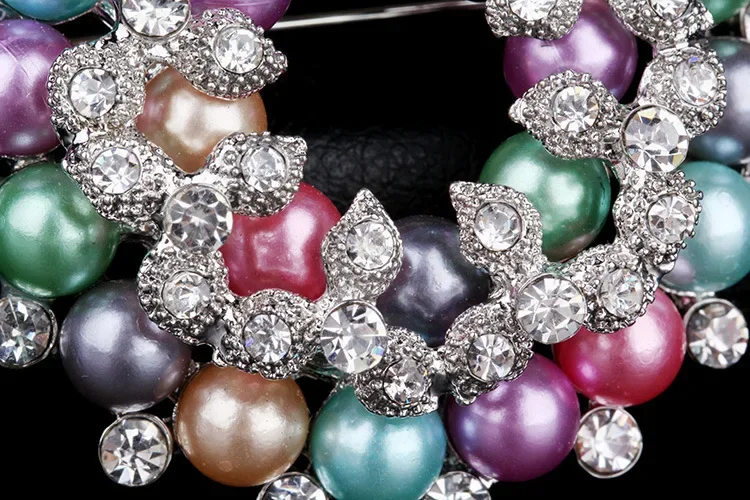 3pcs High-end Diamond-encrusted Wedding Brooch Beautiful and Elegant Pearl Embellishment Corsage DIY Clothing Decoration