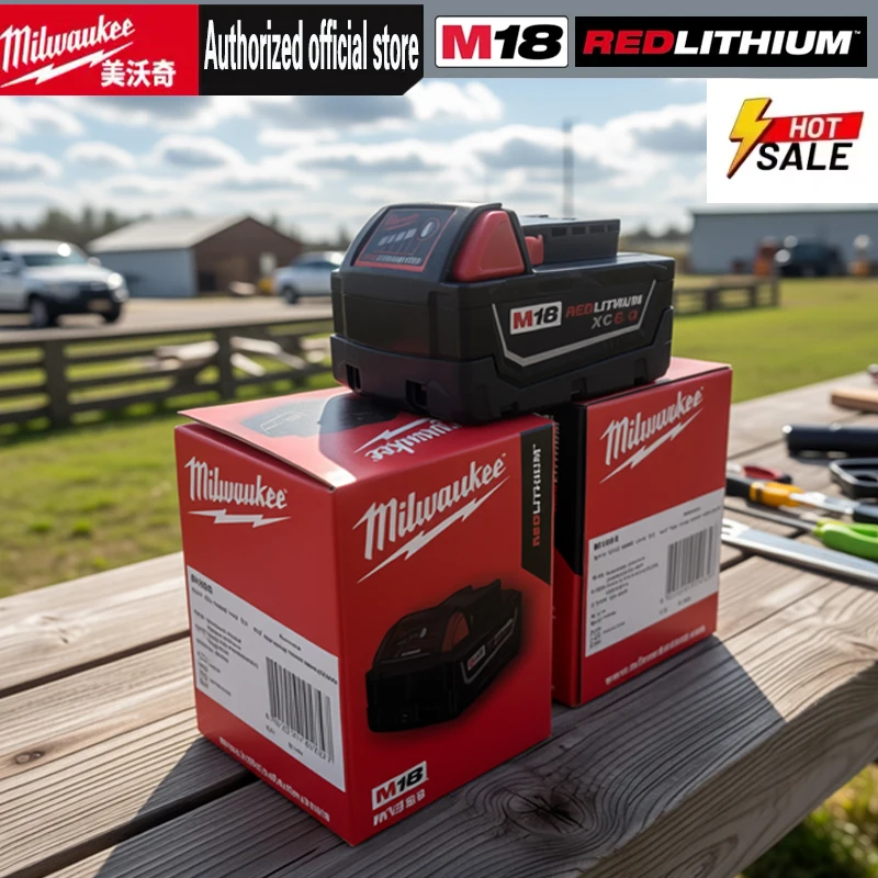 

Original M18 Milwaukee XC 18V 6.0Ah, For Milwaukee Tool Rechargeable Battery 18V 48-11-2830 0730-20 18650 cell M18 Battery
