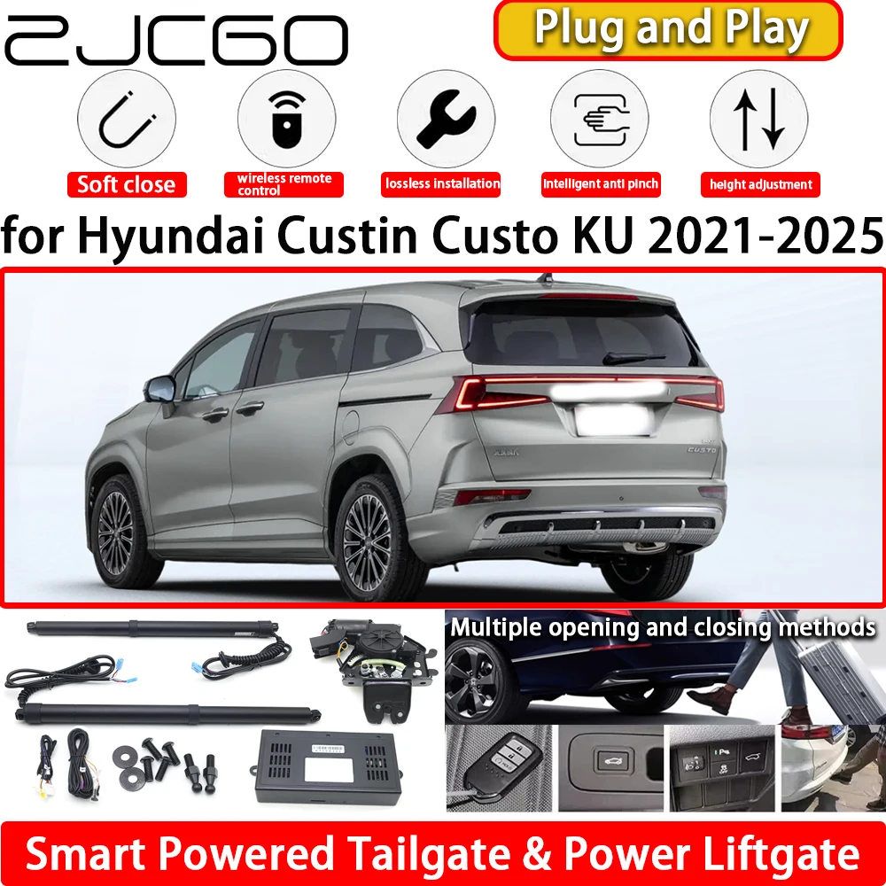 

ZJCGO for Hyundai Custin Custo KU 2021-2025 OEM Automatic Electric Powered Tailgate Power Liftgate Tail Gate Lift Kit System