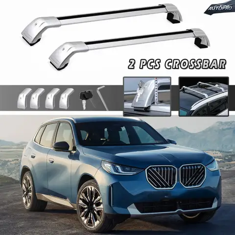 2 Stück Querstange passend für BMW X3 G45 2025 2026 Dachrelingträger abschließbare Frachtstangen