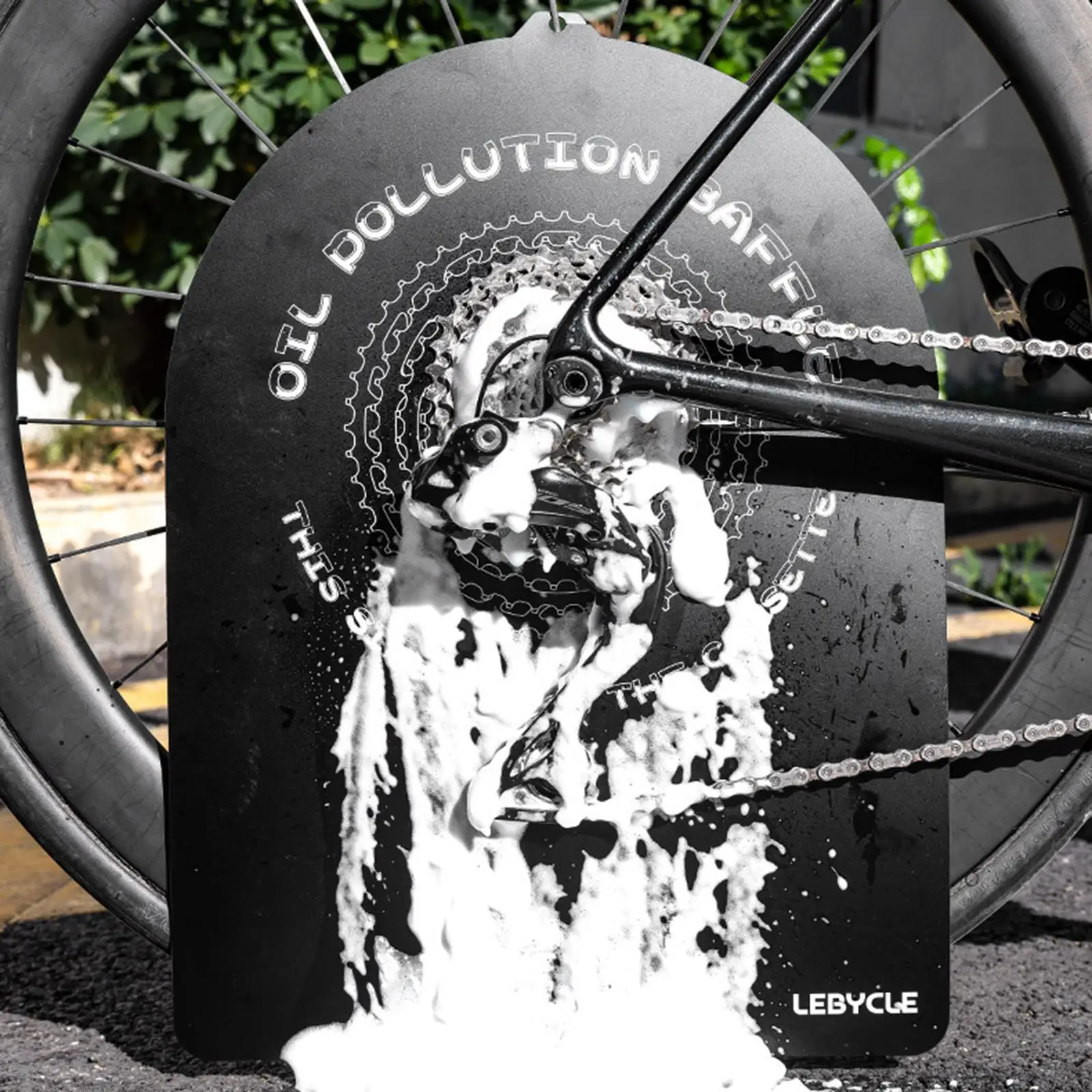 

Bicycle Disc Brake Shield for Mountain Washing Cover Lightweight Reusable, Wear Resistant Bike Wash Cover, Bike Brake Cover