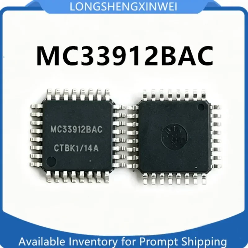1PCS MC33912BAC QFP32 New Automotive Computer Board Chip Transceiver IC Original in Stock