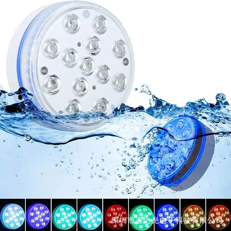 

Newest Submersible 13LED Underwater Light with Remote Control Underwater Pool Light IP68 Bright Lamp RGB for Pond/Pool/Aquarium