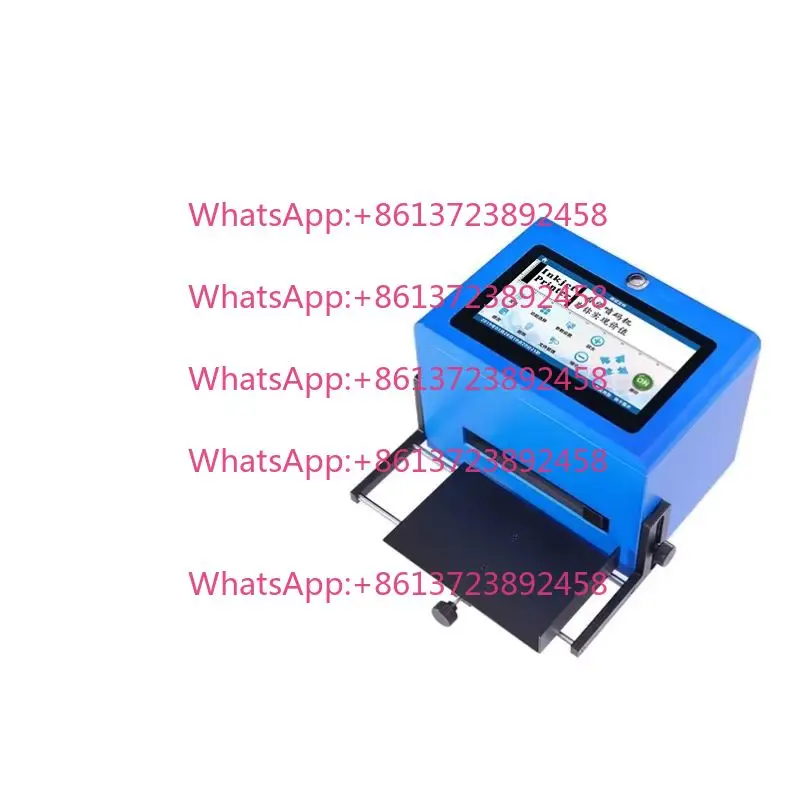 12.7mm Industrial  Batch Code Coding Machine Static Inkjet Printer  Automatic Expiry Date Desktop Static Printer