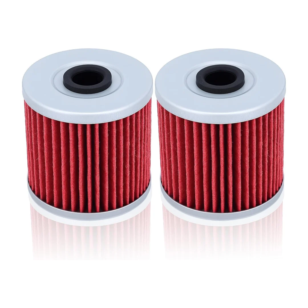 2PCS HF123 Oil Filter For Kawasaki KLR650 KLF220 KLF250 KLF300 KLF300A KLF300B KLF300C KLX250 KLX650A KLX650C KLX650D