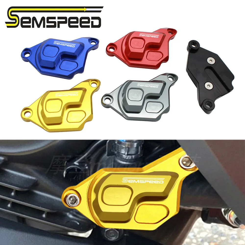 

SEMSPEED CNC Aluminum Radiator Cap Cover For Honda Forza350 NSS350 2020 2021 2022 2023 Water Tank Cover Guard Motorcycle Parts