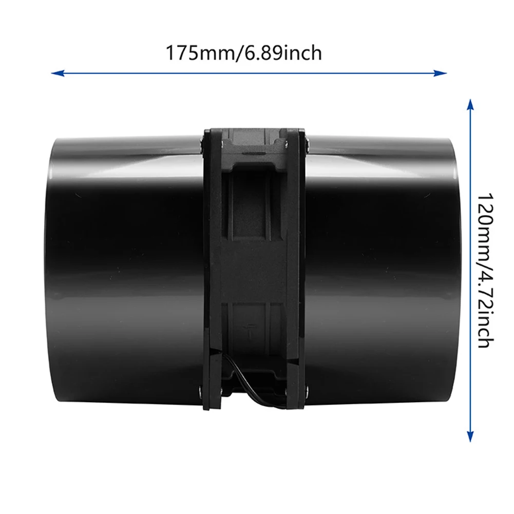 100 Mm 덕트 팬 DC12 V 팬 축 팬 배기 파이프 팬 속도 컨트롤러 주방 환기 배기 팬