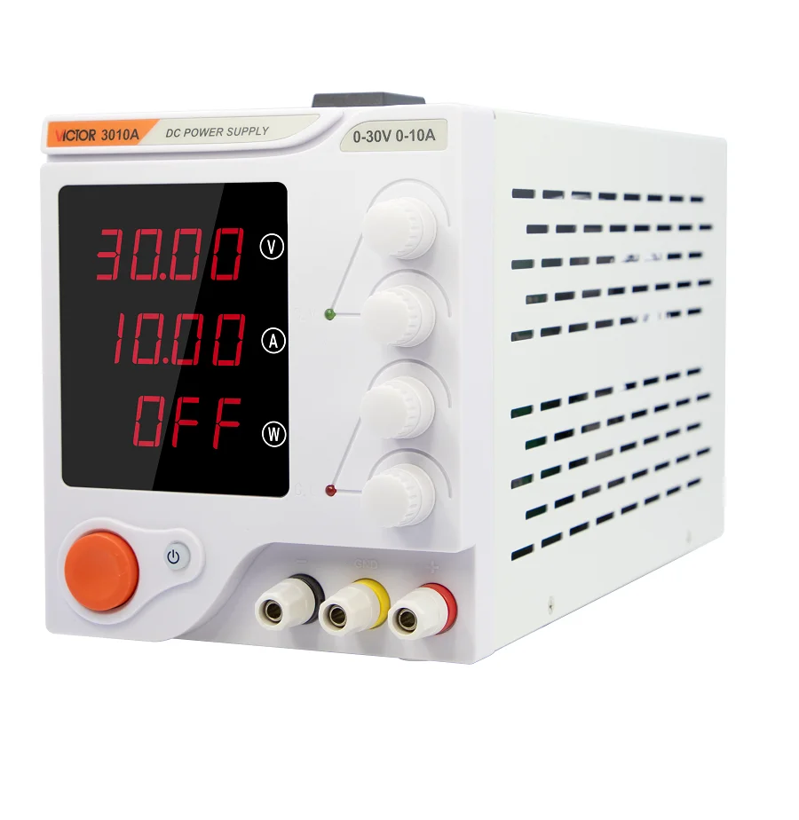 

VICTOR 3010A 32V 10A Регулируемый настольный переключающий код Тип источника питания постоянного тока Стабилизация Зарядка через USB