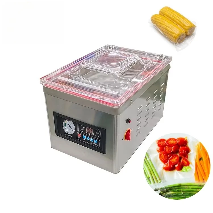 

Table Top Automatic Food Vacuum Sealer Sealing Packing Machine Commercial Food Fruit Vacuum Package Machine