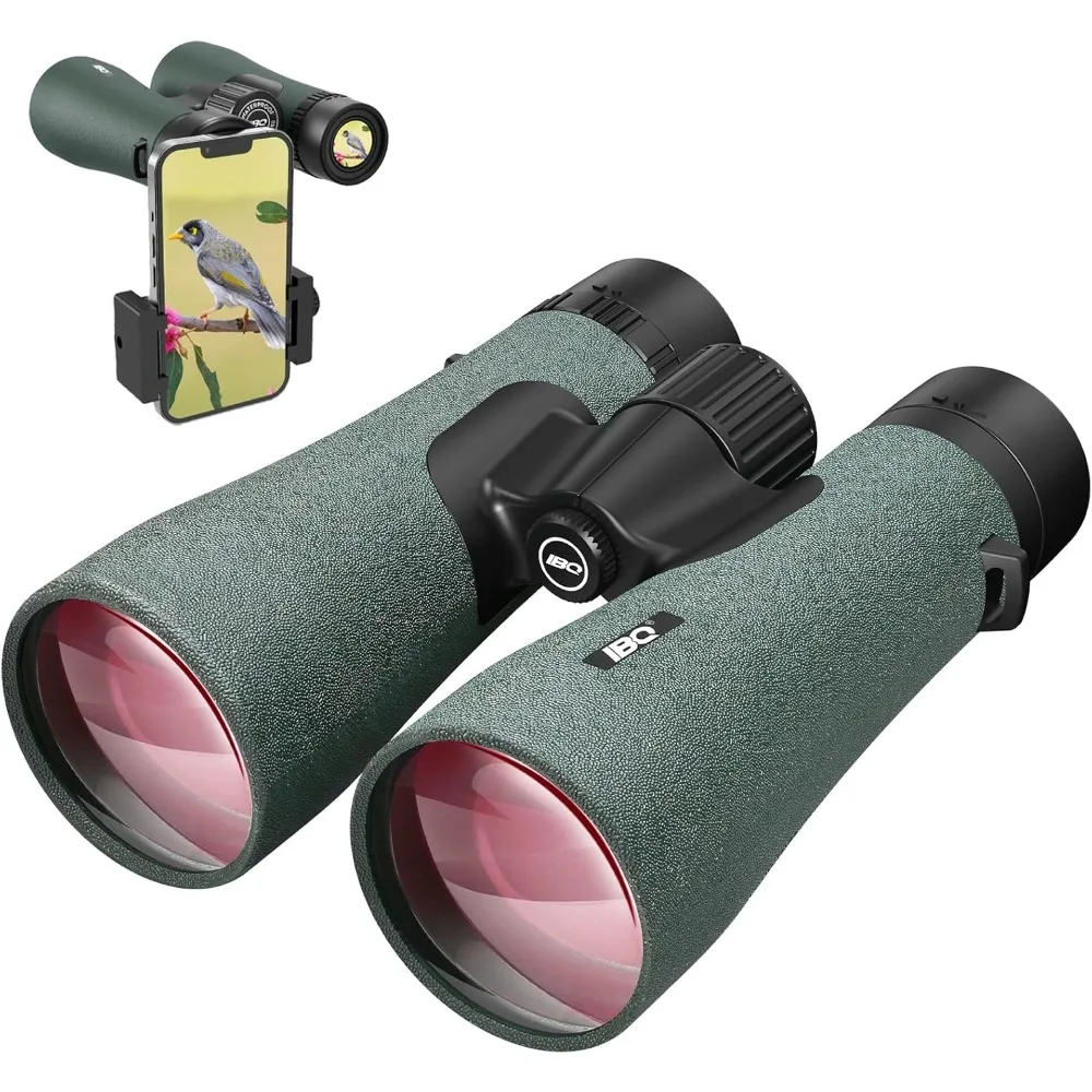 UHD Binoculars for Adults High Powered with Upgraded Phone Adapter - Large View, Lightweight, IPX7 Waterproof