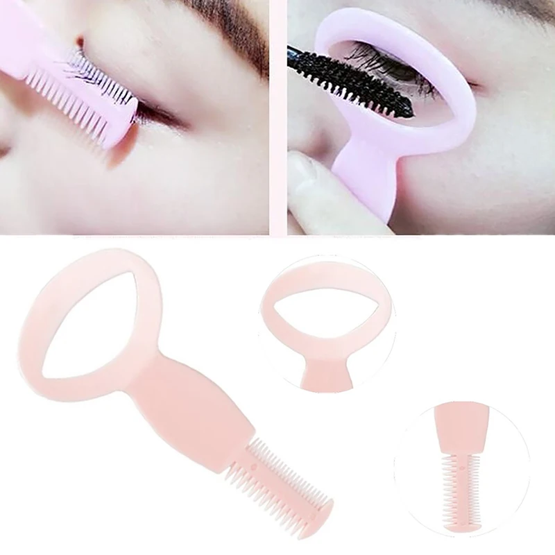 

2 In 1 Multifunction Eyelash Curler Plastic Applicator Brush Novelty Mascara Guide Precise Application Eyelashes Aid Tool