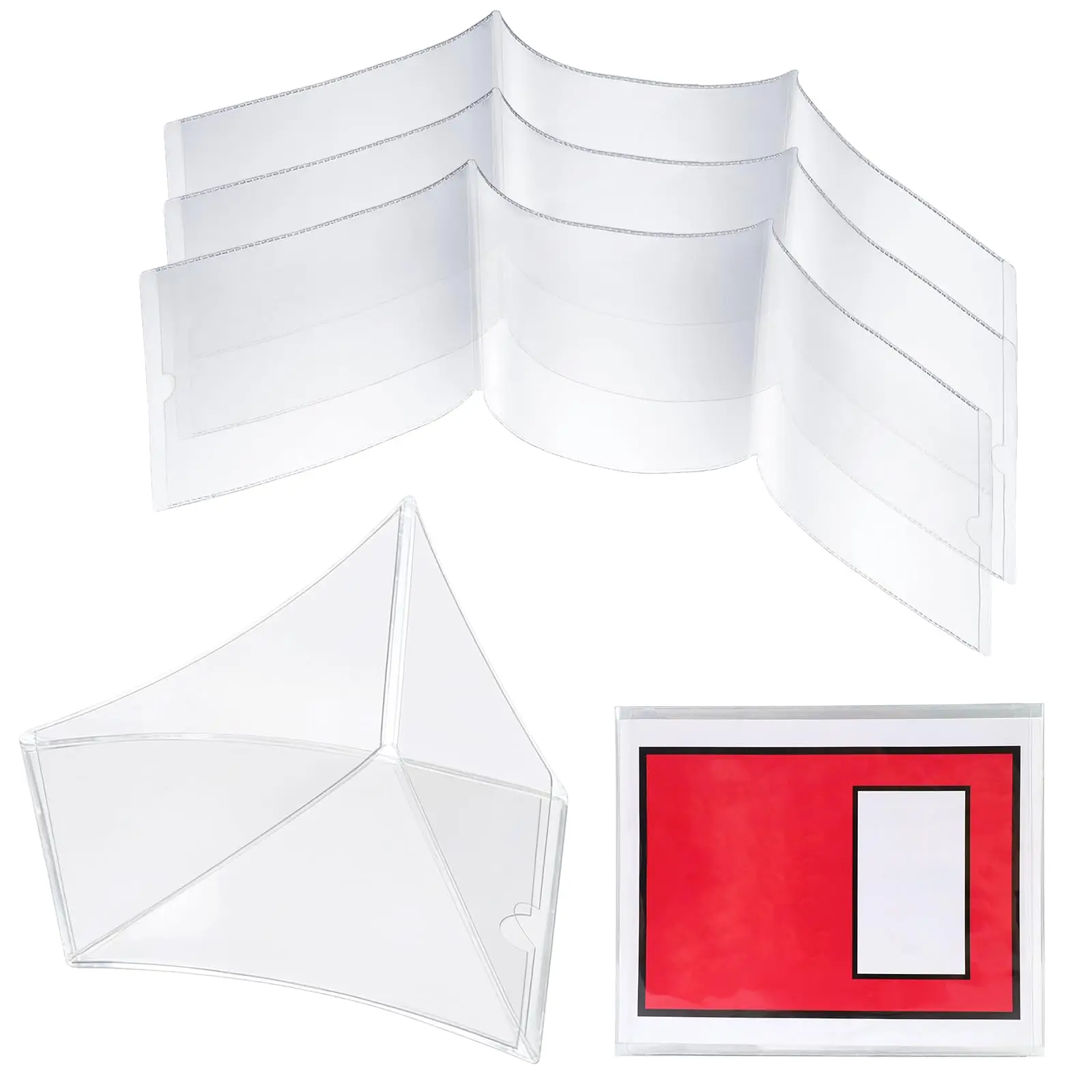 4 Pcs 2026 Mahjong Card Sleeve, Mahjong Card Covers, Clear Plastic Sleeves, Durable Tri Fold Mahjong Cards Protector