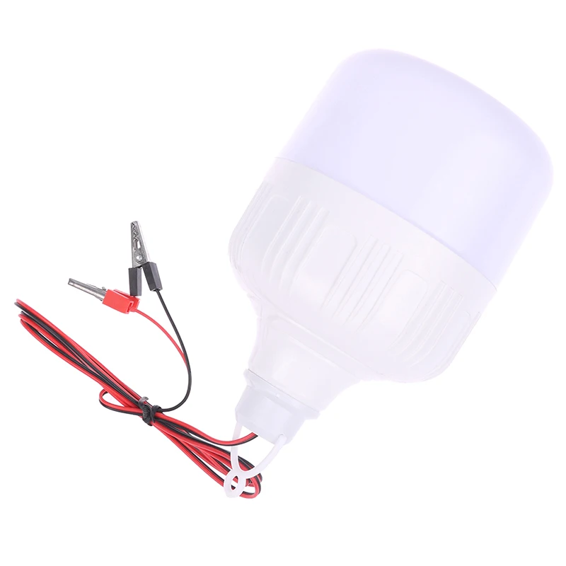 Lâmpada de baixa tensão com grampo de fio, luz LED, luz da bateria, alto brilho, doméstico, mercado noturno, 12V, 40W