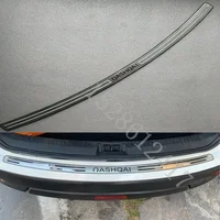 Para Nissan Qashqai j10 J11 2008-2016-2019 accesorios de coche cubierta de puerta placa de umbral de puerta exterior y alféizar Protector de Parachoques Trasero