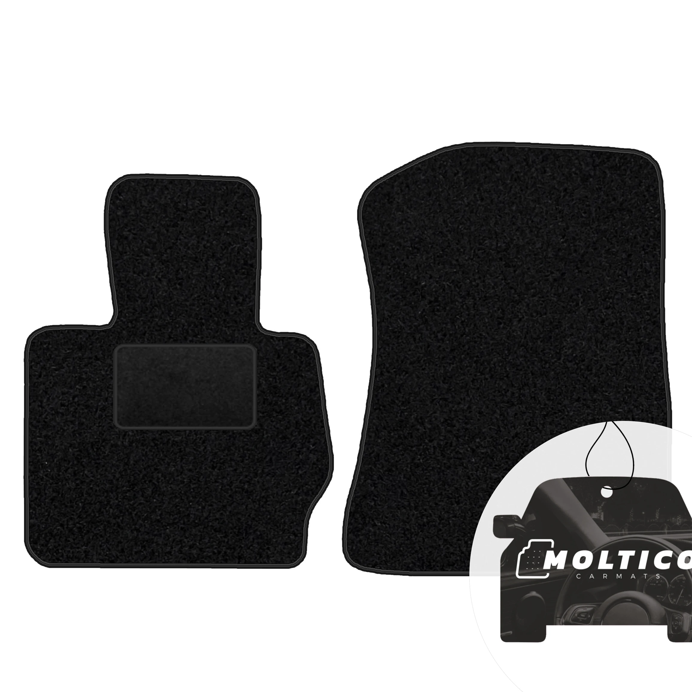 Velour vloerkleden voorin, zwart HM - geschikt voor: Bmw X3 serie F25 2010-2017