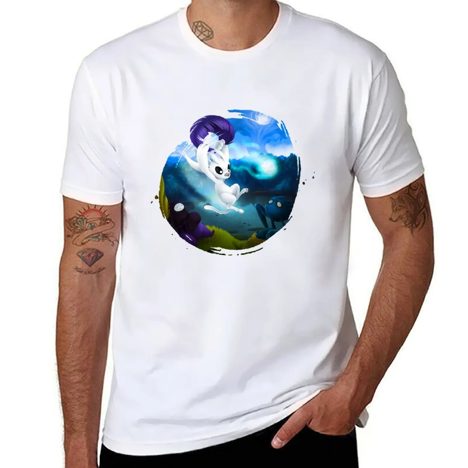 

Ori and The Blind Forest - Fly Ori And The Will Of The Wisps Game T-Shirt man t shirt luxury man t shirts graphic T-shirt