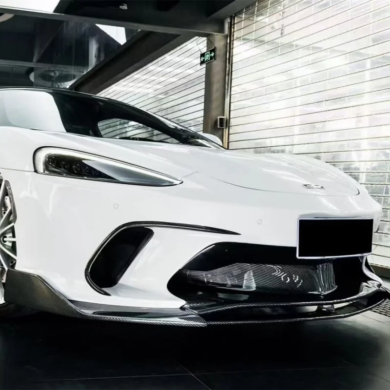 

Накладка на передний бампер для тюнинга McLaren GT, новый стиль, из сухого карбона, комплект обвеса