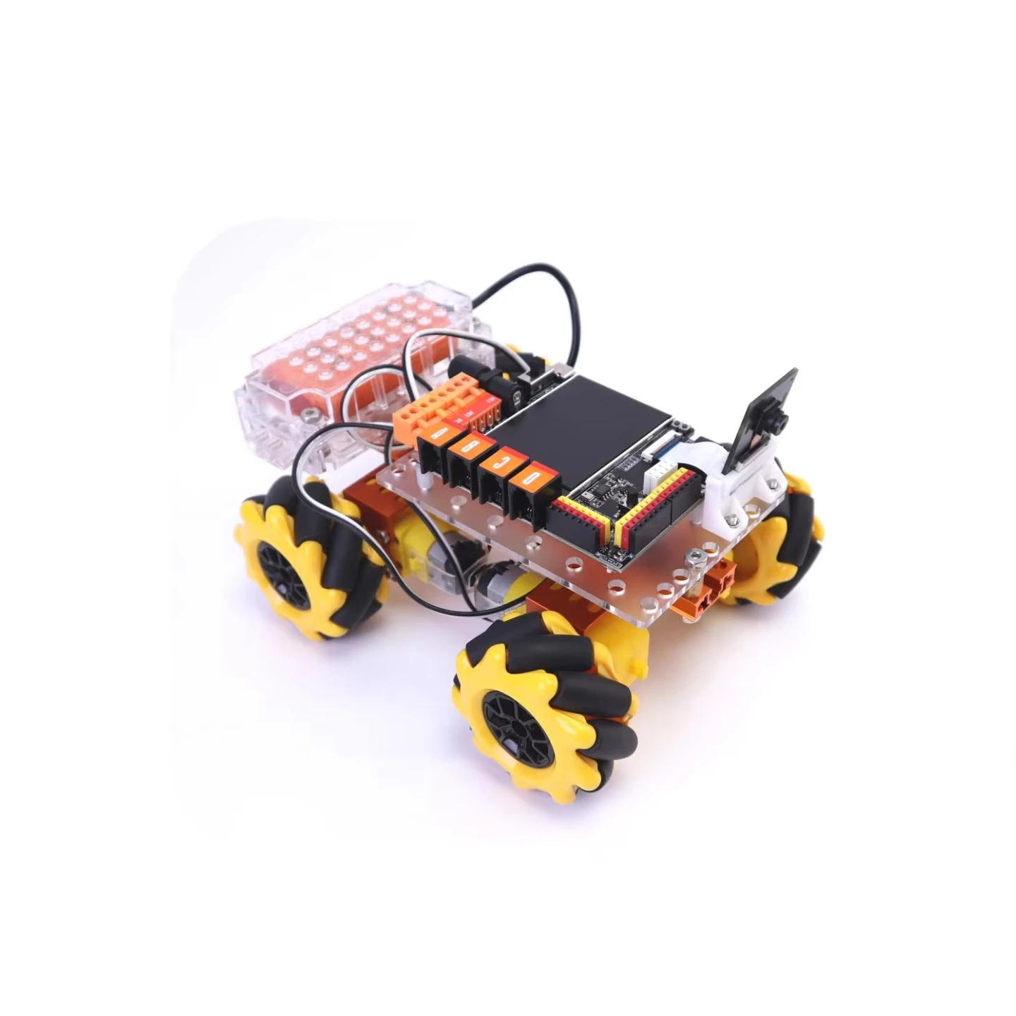 Weeemake AI DIY Robot STEM Metal Car Electric Educational Coding Kit for Kids ESP32 Maker Boards Starter Machine Learning
