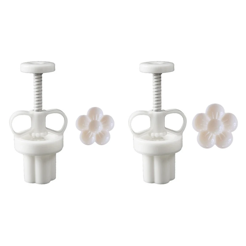 

Plastic Mooncake Moulds Flower DIY Mooncake Stamp Mooncake Molds DIY Kitchen Baking Gadget for Mid-Autumn Festival