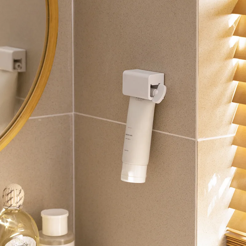 الحائط معجون الأسنان عصارة اكسسوارات الحمام معجون الأسنان موزع حامل ذاتية الالتصاق مقاوم للماء فرشاة الأسنان المنظم #3