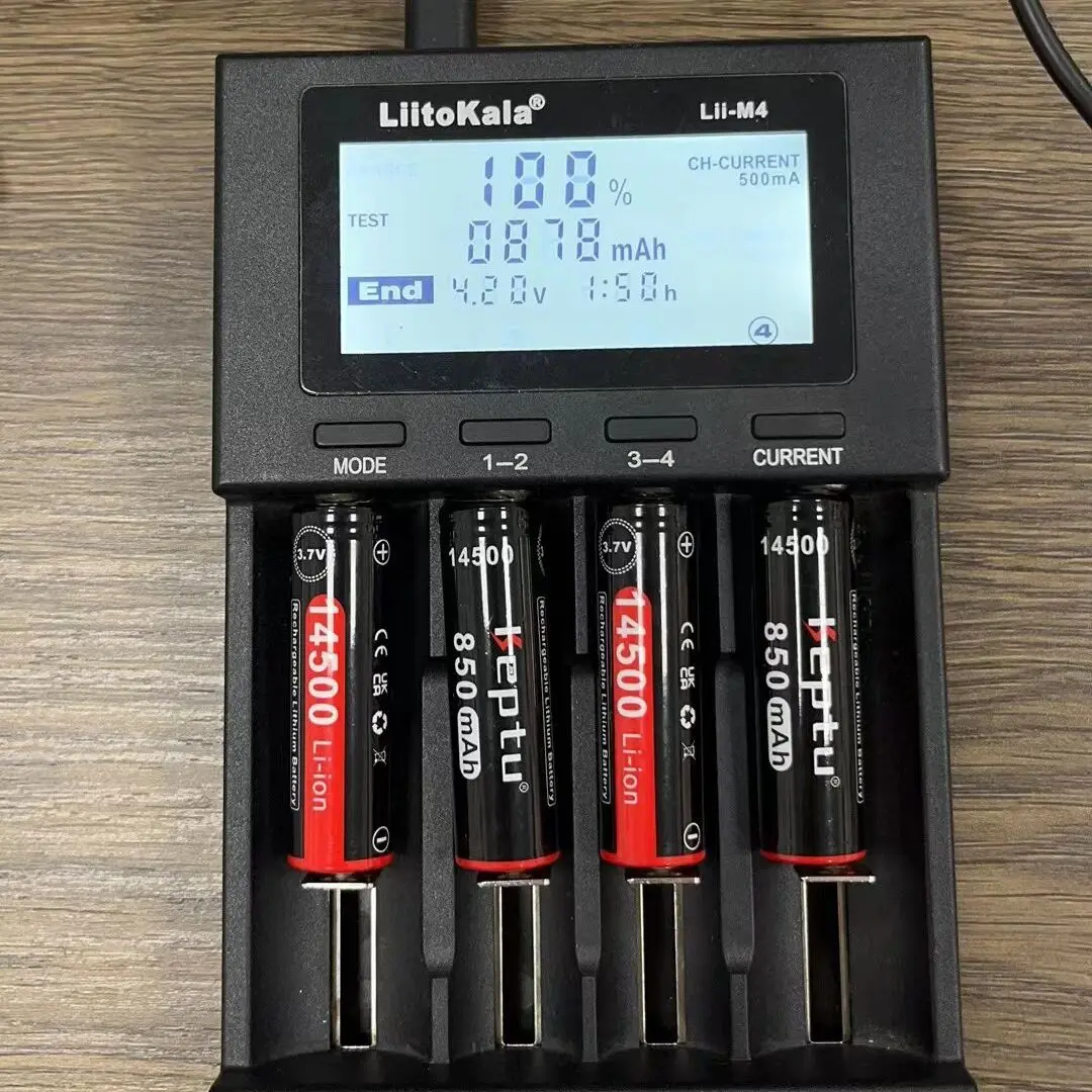 KEPTU 14500 battery 3.7V AA 14500 850mAh real capacity li-ion 14500 battery for electric toothbrush, razor, barber battery