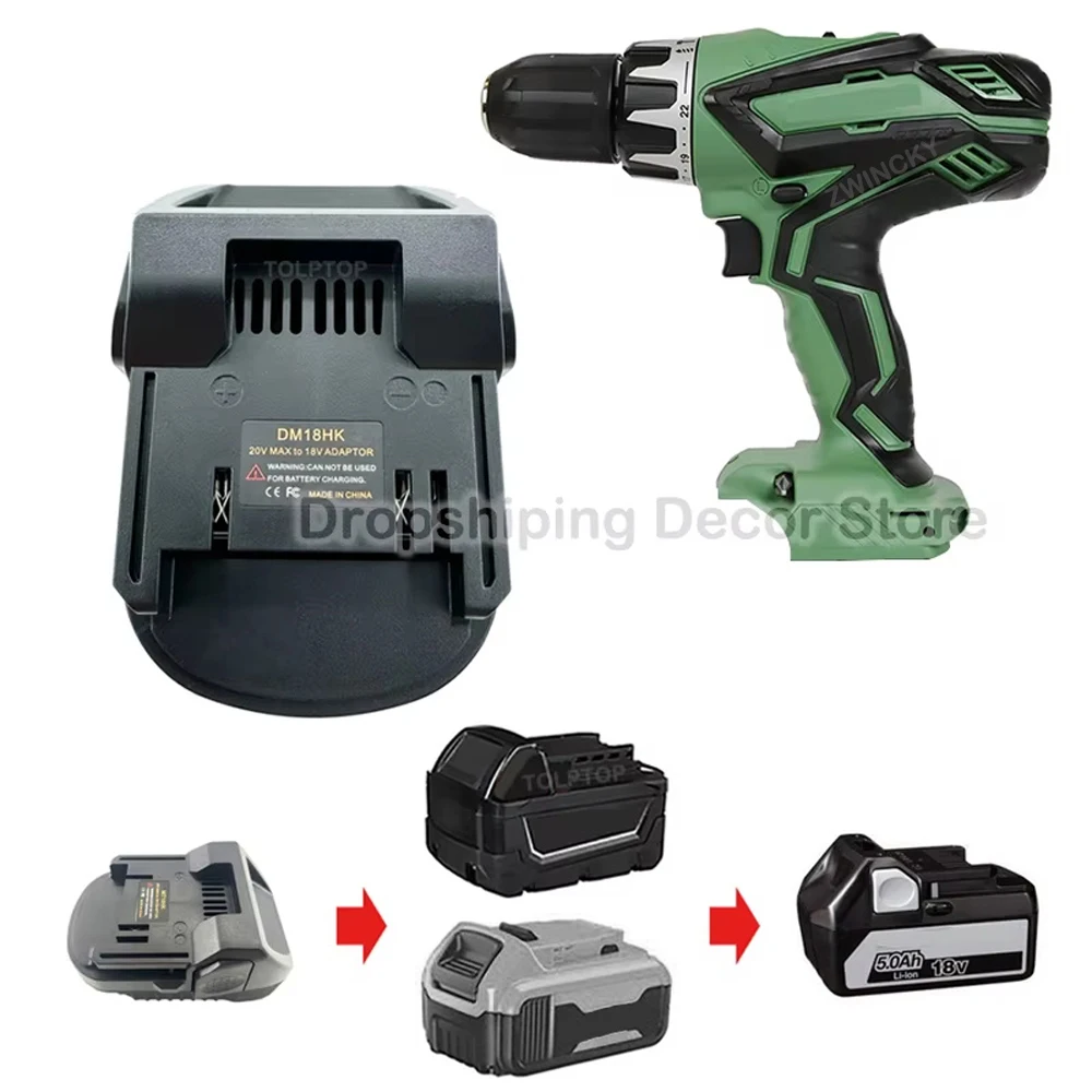 Battery Adapter Converter For Makita/Dewal/Milwaukee/Bosch 18V Li-ion Battery to for Hitachi/Hikoki 18V Batttery Power Tools