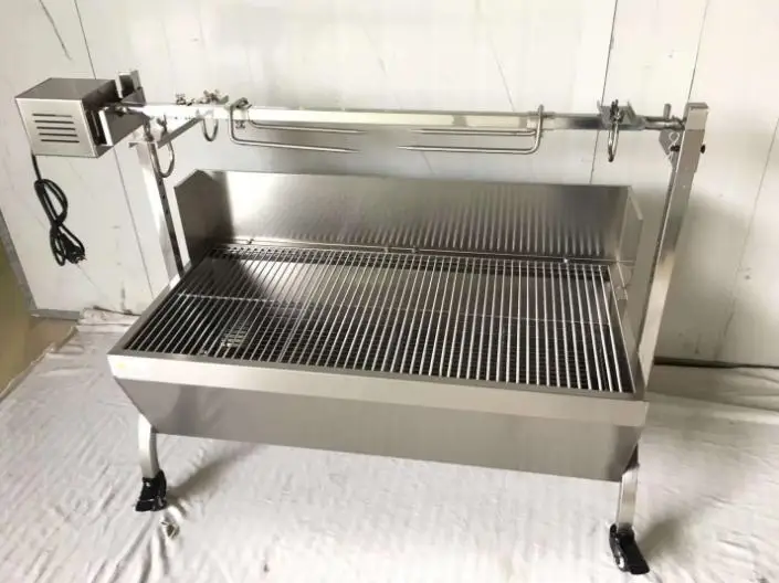 Electric Barbecue Machine Bbq Grill Bbq-7 Roast Whole Lamb or Roast Suckling Pig for Carnival Camping and Party Stainless Steel